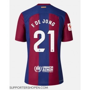 Barcelona Frenkie de Jong #21 Hemma Matchtröja 2023-24 Kortärmad